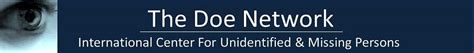 doe network updates|unidentified persons database doe network.